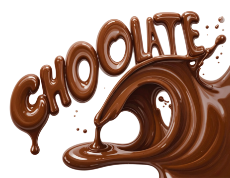 vector illustration of chocolate splash