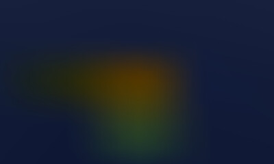 Blurred abstract background with warm golden and green light flares on a dark navy blue canvas.