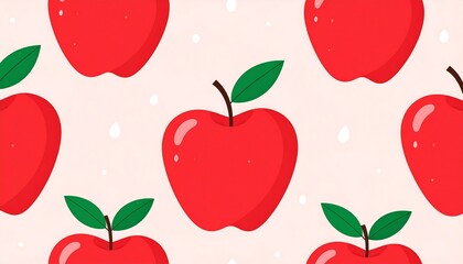 Red apples on a pale background