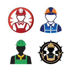 set of construction workers