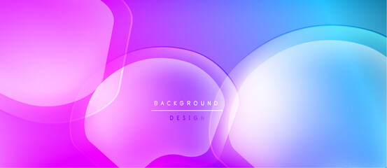 Abstract fluid shapes, vibrant colors blend. Gradient background creates modern design, smooth transitions, dynamic composition.