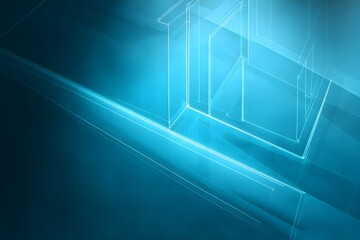 Create precise blueprints with tracing vellum, a single page neon cyan design.