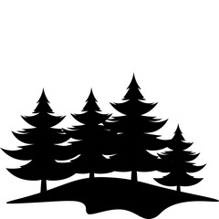 Pine Tree Silhouette 