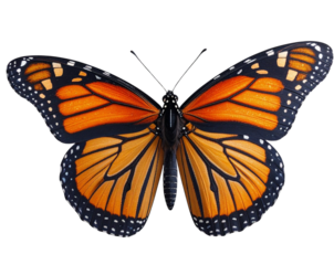  Realistic Monarch Butterfly PNG Overlays