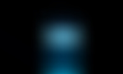 Abstract glowing blue light sphere on dark background