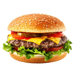 Close-up of a cheeseburger