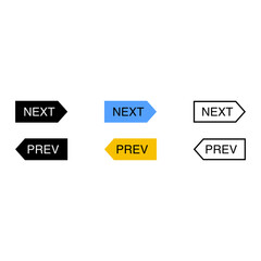 set of next and prev button element