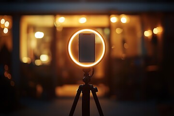 Tripod with phone mount stand high resolution picture