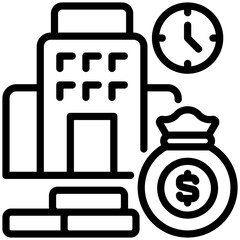 investment icon isolated on white background. vector illustration icon for analyis and market share