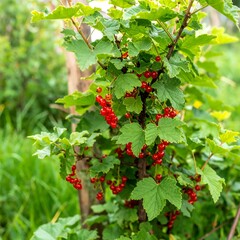 Red berries on a bush