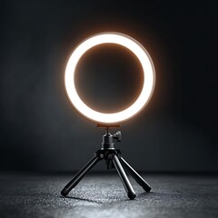 Adjustable phone tripod with light high resolution picture