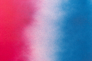 赤と青のスプレー塗料で塗った背景