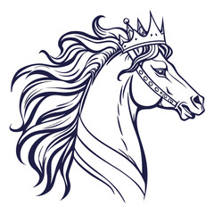 horse head silhouette