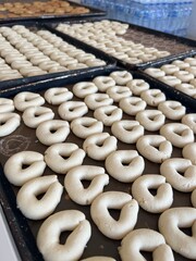 bagels with sesame seeds