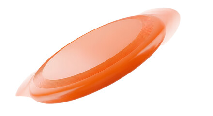 Orange Frisbee Isolated on Transparent Background