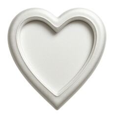 Heart-shaped frame with a frosty finish