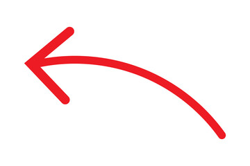 Hand drawn arrow pointing directional arrow isolated, hand drawn arrow upward arrow for highlight and emphasize isolated on transparent png