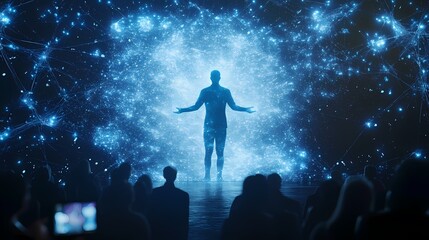 Naklejka premium AI-Generated Virtual Influencer