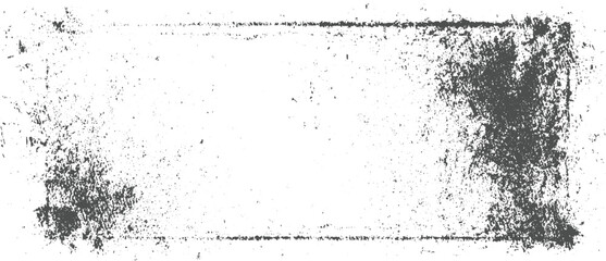 Textured grey grunge frame with white background distressed