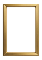 Obraz premium Thin brass frame with a brushed finish and minimalist design