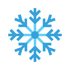 Snowflakes Set on White Background