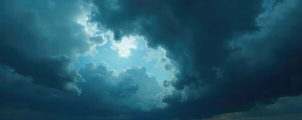 Dramatic Moody Sky Impending Storm Clouds, Heavy Atmosphere, Severe Weather, Cyclone Nimbus