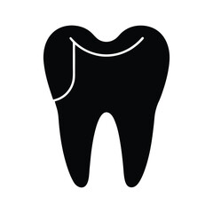 Dental Floss Icon Vector Illustration