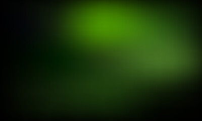 Soft green and black bokeh background with glowing light