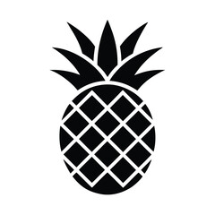 Obraz premium Pineapple Icon Vector Illustration
