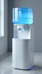 A modern, sleek water cooler dispensing fresh, chilled water Ideal for office, gym, or home use Provides convenient hydration throughout the day , refreshing, filtration