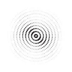 Halftone gradient. Dotted gradient, smooth dots spraying and halftones dot background seamless horizontal geometric pattern vector template set modern circle background.	