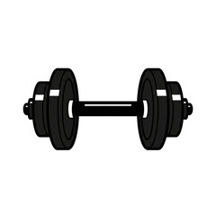 Fototapeta premium dumbbell isolated on white background