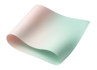 Sheet of wrapping paper with soft pastel gradients