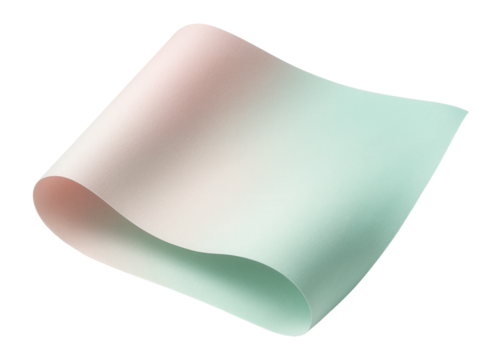 Sheet of wrapping paper with soft pastel gradients