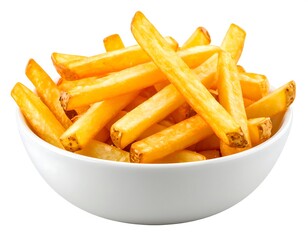 Crispy French Fries in a white bowl