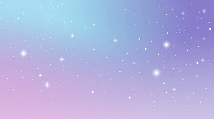 Naklejka premium Beautiful Celestial View of a Purple and Blue Sky Filled with Twinkling Stars Creating a Magical and Tranquil Nighttime Atmosphere Above the Horizon