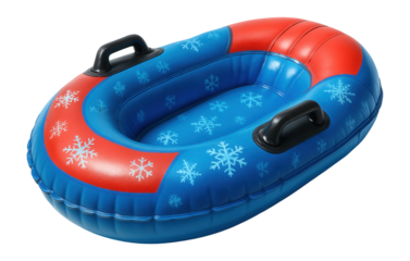 Inflatable sled with safe design