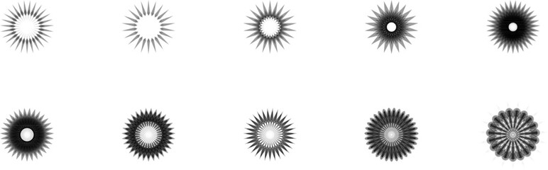 Decorative Black Flowers Vector Pack – Elegant Floral Silhouettes for Posters, Logos, and Textile Design