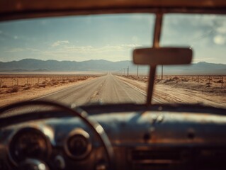 The Perspective From The Drivers Seat While On The Road Again