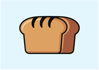 Loaf of bread icon, Loaf of bread vector