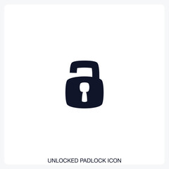 Unlocked Padlock Icon