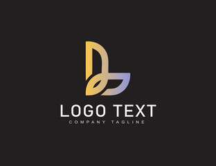 Business corporate abstract typography logo