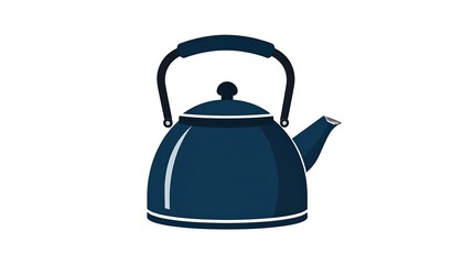 Dark blue kettle graphic