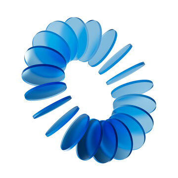 3D abstrat pices of glass
