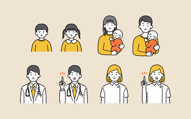 小児科の患者と医師