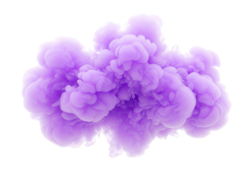 A vibrant, soft lavender cloud of ink diffuses into a dark background, creating an ethereal and mesmerizing visual display. - Powered by Adobe