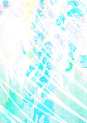 爽やかな水彩タッチのブルー背景