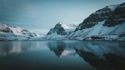 Obraz premium A Serene Mountain Lake