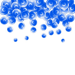 Vitamin C round capsules scattered randomly.