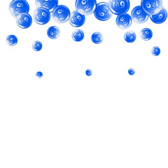 Magnesium round capsules scattered randomly.